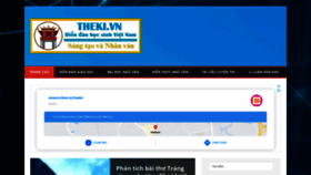 What Theki.vn website looked like in 2021 (4 years ago)