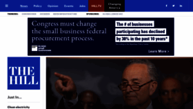What Thehill.com website looked like in 2021 (2 years ago)