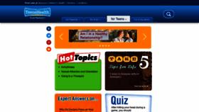 What Teenshealth.org website looked like in 2021 (4 years ago)
