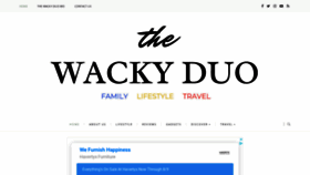 What Thewackyduo.com website looked like in 2021 (2 years ago)