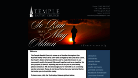 What Templebaptch.com website looked like in 2021 (2 years ago)