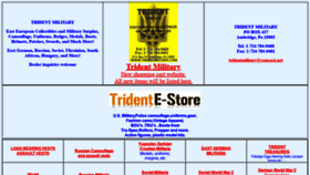 What Tridentmilitary.com website looked like in 2021 (2 years ago)