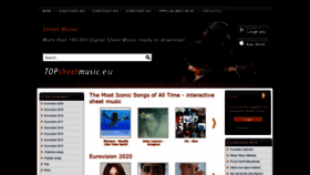 What Topsheetmusic.eu website looked like in 2021 (2 years ago)