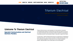 What Titaniumelectrical.com.au website looked like in 2021 (2 years ago)