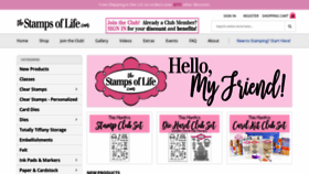 What Thestampsoflife.com website looked like in 2021 (2 years ago)