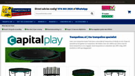 What Trampolines.nl website looked like in 2021 (2 years ago)