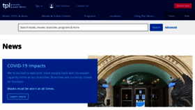 What Torontopubliclibrary.ca website looked like in 2021 (4 years ago)