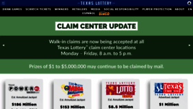 What Txlottery.org website looked like in 2021 (5 years ago)