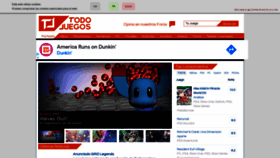 What Todojuegos.com website looked like in 2021 (2 years ago)