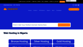 What Truehost.com.ng website looked like in 2021 (2 years ago)