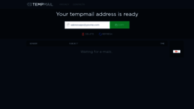 What Tempmail.net website looked like in 2021 (4 years ago)