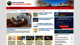 What Thongkehaiphong.gov.vn website looked like in 2021 (2 years ago)
