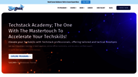 What Techstack.in website looked like in 2021 (2 years ago)