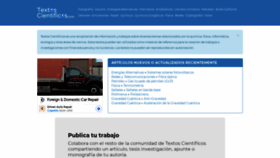 What Textoscientificos.com website looked like in 2021 (2 years ago)