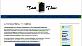 What Taalthuis.com website looked like in 2021 (2 years ago)