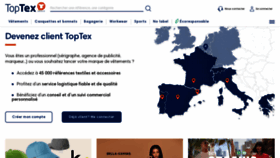 What Toptex.fr website looked like in 2021 (2 years ago)