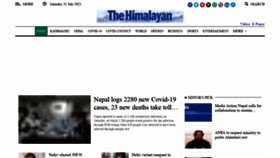 What Thehimalayantimes.com website looked like in 2021 (2 years ago)