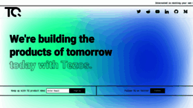 What Tqtezos.com website looked like in 2021 (2 years ago)