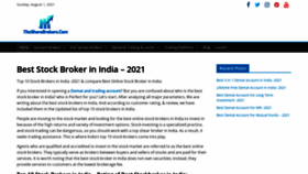 What Thesharebrokers.com website looked like in 2021 (3 years ago)