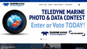 What Teledynemarine.com website looked like in 2021 (2 years ago)