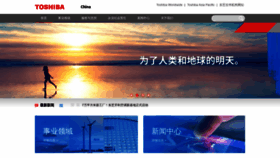 What Toshiba.com.cn website looked like in 2021 (2 years ago)
