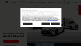 What Toyota.de website looked like in 2021 (2 years ago)