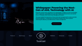 What Tookitaki.ai website looked like in 2021 (2 years ago)