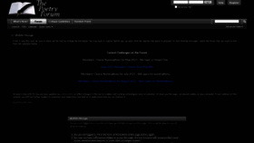 What Thepoetryforum.co.uk website looked like in 2021 (2 years ago)