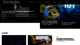 What Techsling.com website looked like in 2021 (2 years ago)