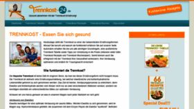 What Trennkost-24.de website looked like in 2021 (2 years ago)