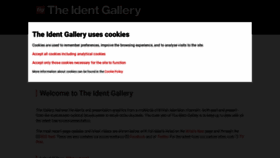 What Theident.gallery website looked like in 2021 (2 years ago)