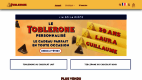 What Toblerone.com website looked like in 2021 (2 years ago)