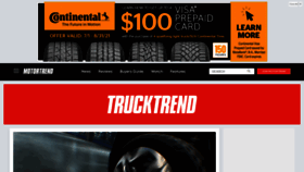 What Trucktrend.com website looked like in 2021 (2 years ago)