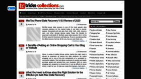 What Tricks-collections.com website looked like in 2021 (2 years ago)