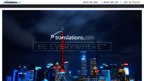 What Translations.com website looked like in 2021 (2 years ago)