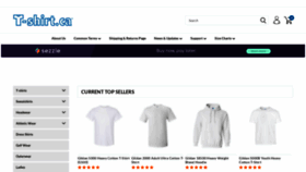 What T-shirt.ca website looked like in 2021 (2 years ago)