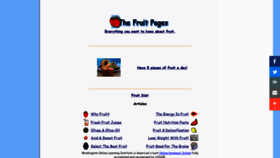 What Thefruitpages.com website looked like in 2021 (2 years ago)