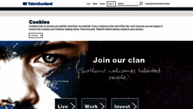 What Talentscotland.com website looked like in 2021 (2 years ago)
