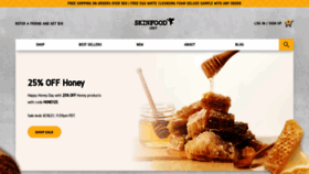 What Theskinfood.us website looked like in 2021 (2 years ago)