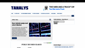 What Tanalys.se website looked like in 2021 (2 years ago)