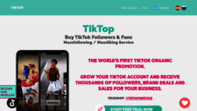 What Tiktopservice.com website looked like in 2021 (2 years ago)