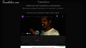 What Trambolico.com website looked like in 2021 (2 years ago)