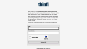 What Thinfi.com website looked like in 2021 (2 years ago)