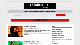 What Thinknews.com.ng website looked like in 2021 (2 years ago)