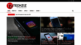 What Techziz.com website looked like in 2021 (2 years ago)