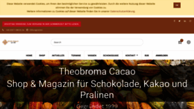 What Theobroma-cacao.de website looked like in 2021 (2 years ago)