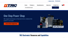 What Trcelectronics.com website looked like in 2021 (2 years ago)
