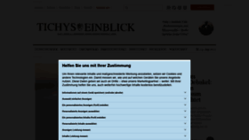 What Tichyseinblick.de website looked like in 2021 (2 years ago)