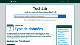 What Techlib.fr website looked like in 2021 (2 years ago)