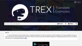 What Tr-ex.me website looked like in 2021 (2 years ago)